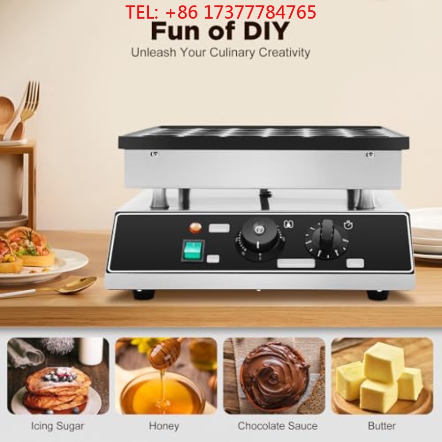 Mini Pancake Griddle - Commercial Food Baking Device 36 Holes