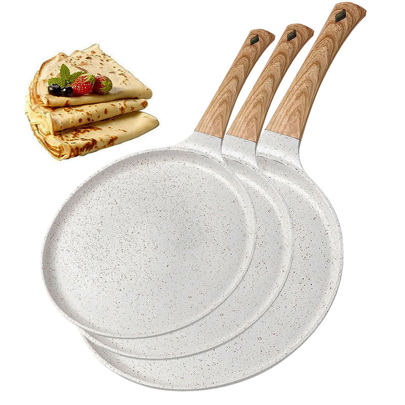 Mini Pancake Griddle - 20/24/28cm Nonstick Crepe Egg Pan Pizza