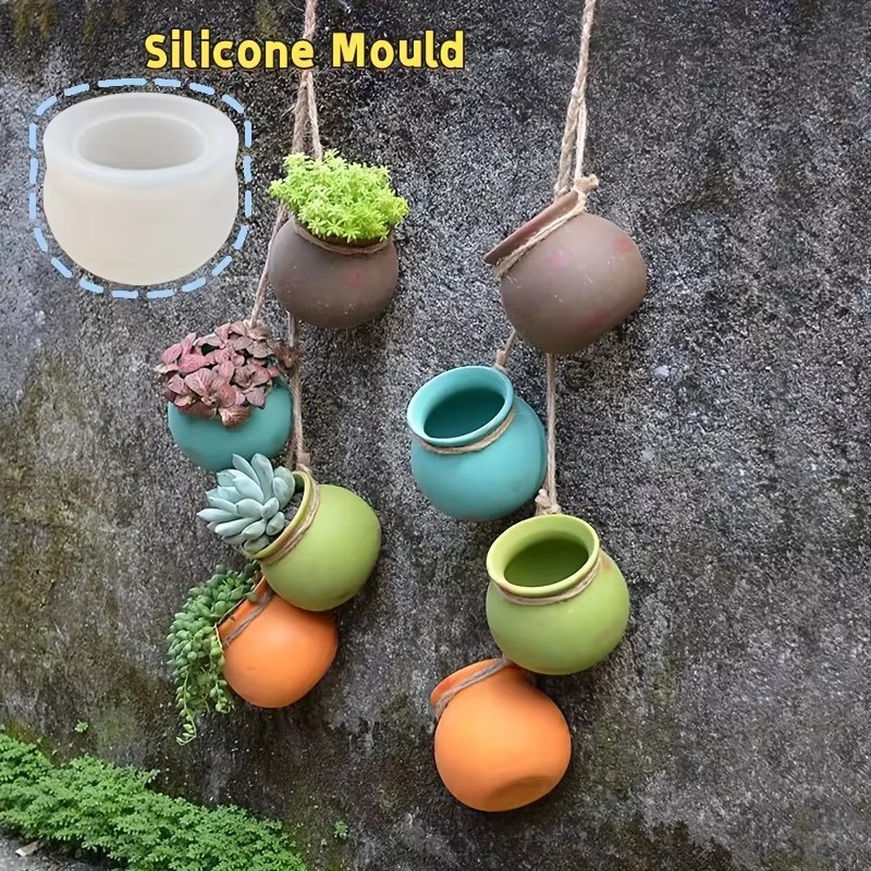 Potsticker Mold - Silicone Flower Pot Molds, Resin Molds,