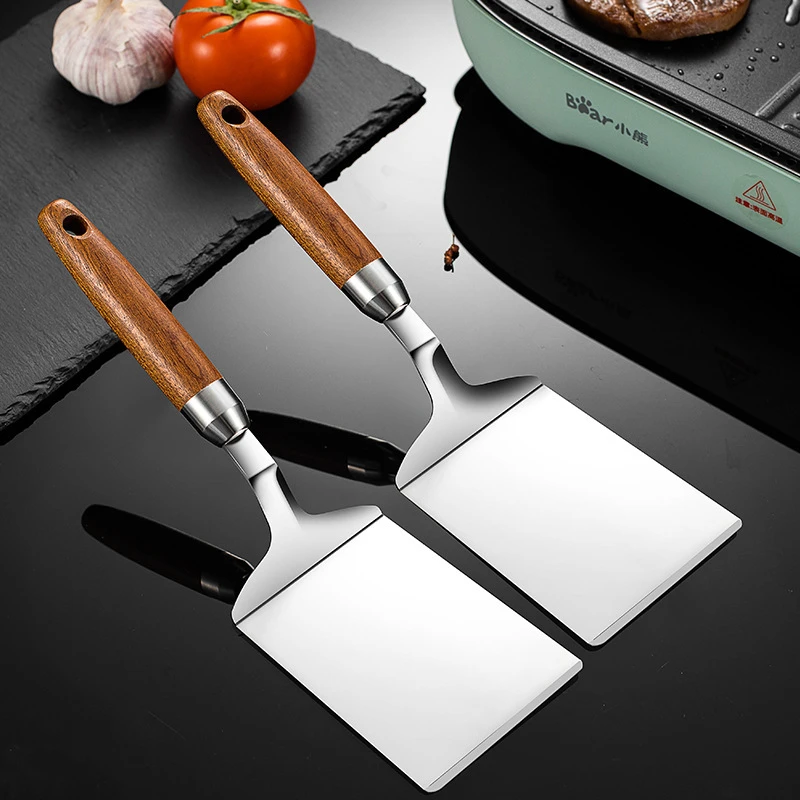 Stainless Steel Square Head St - đánh giá và giá Okonomiyaki Spatula