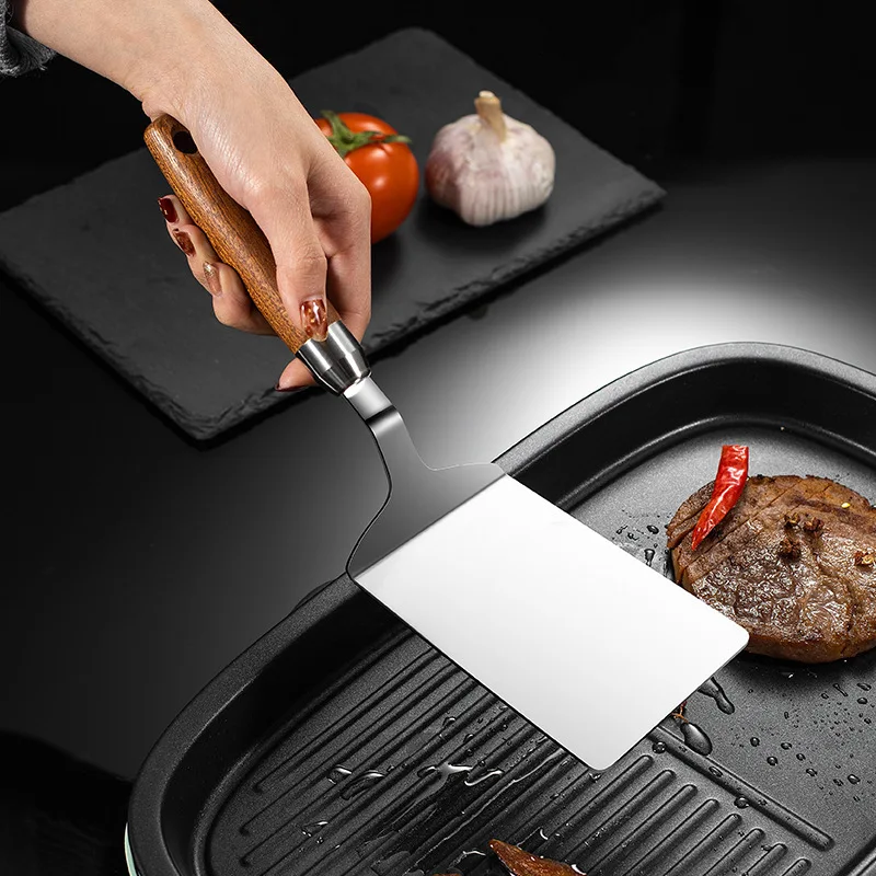 Stainless Steel Square Head St - đánh giá và giá Okonomiyaki Spatula