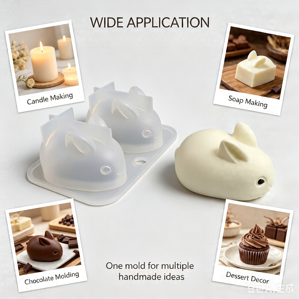 3D Mini Rabbit Silicone Mold F - đánh giá và giá Bunny Cake Mold