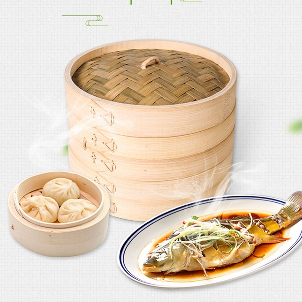 Chinese Steamer Bamboo Steamer - đánh giá và giá Bao Steamer Bamboo