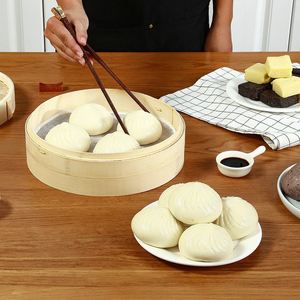 Bamboo Steamer Basket with Lid - đánh giá và giá Bao Steamer Bamboo