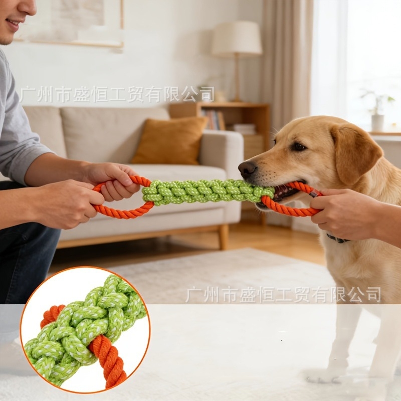 Pet toy cotton rope double-rin - đánh giá và giá Corn Dog Stick
