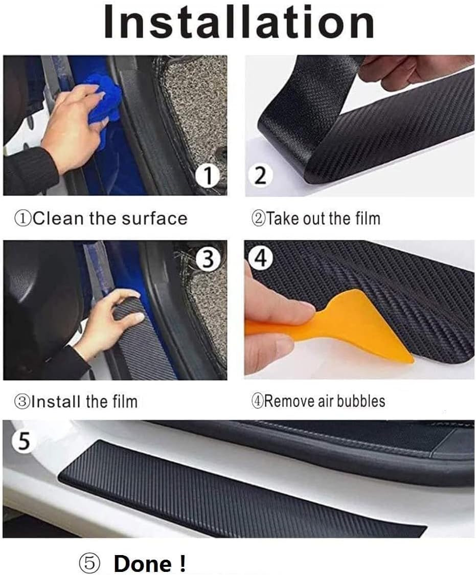 Car Door Sill Plate Guard Stic - đánh giá và giá Crepe Pan Carbon