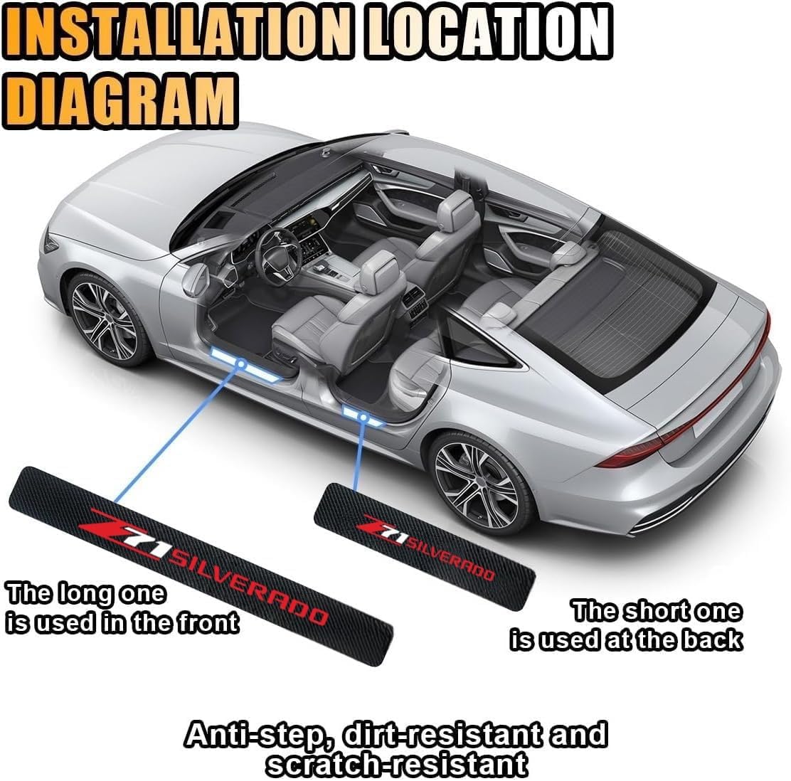 Car Door Sill Plate Guard Stic - đánh giá và giá Crepe Pan Carbon
