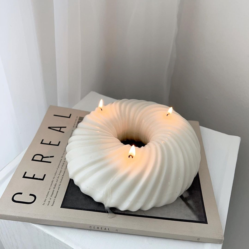 Lớn Hình Donut Nến Silicon Khu - đánh giá và giá Donut Mold Silicone