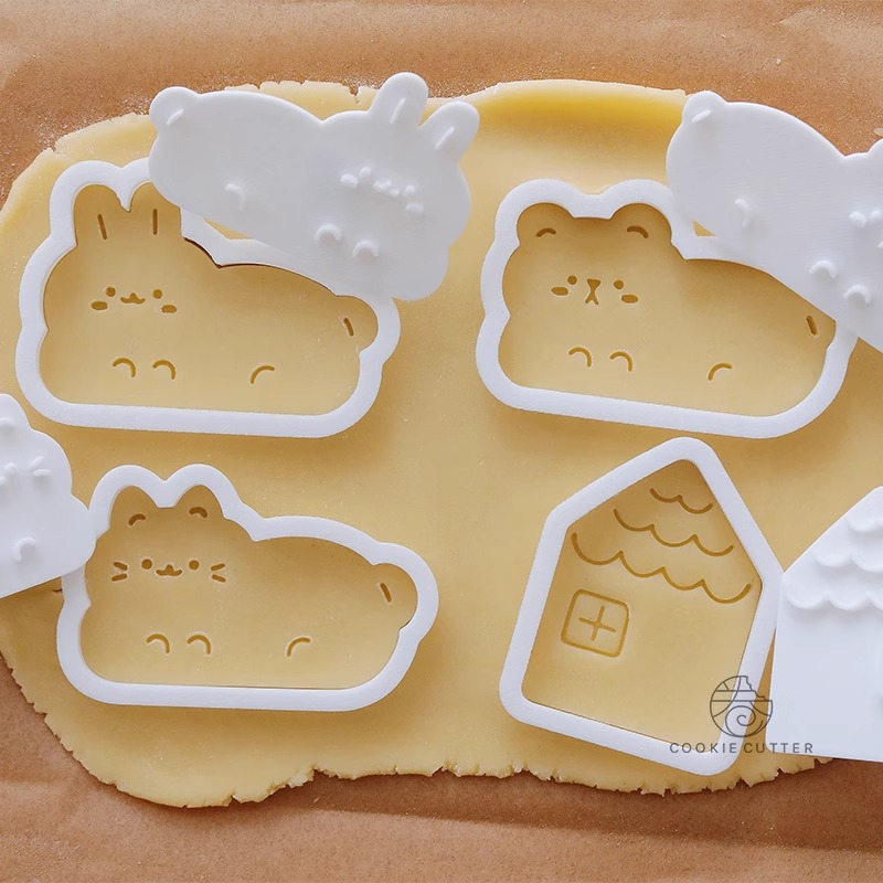 Cartoon Animals Cookie Cutter  - đánh giá và giá Bunny Cake Mold