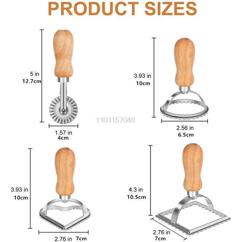 3/4Pcs Manual Pasta Molds Set  - đánh giá và giá Dumpling Press Set