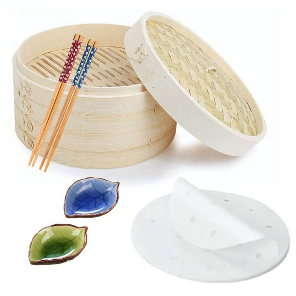 Chinese Steamer Bamboo Steamer - đánh giá và giá Bao Steamer Bamboo