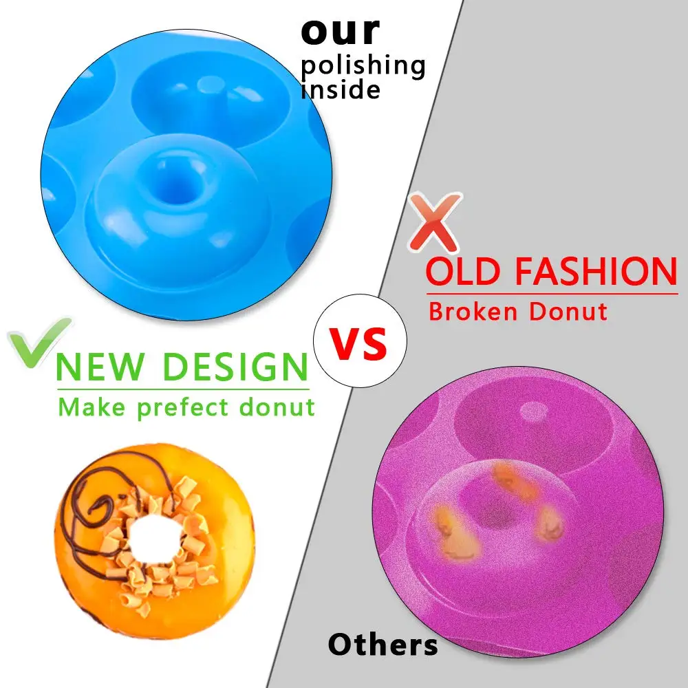 6 Holes Silicone Donut Mold Ba - đánh giá và giá Donut Mold Silicone