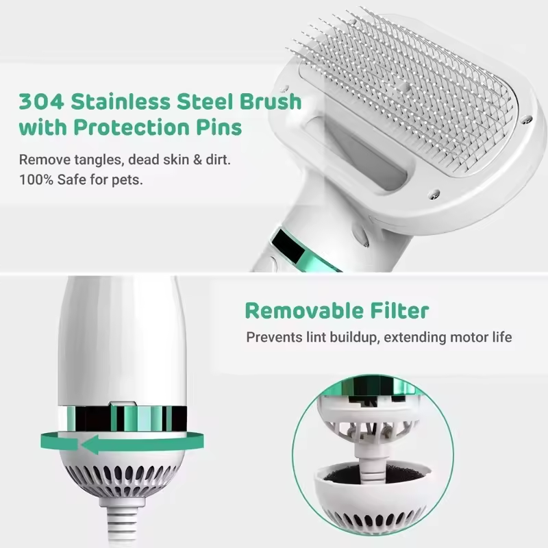 2-in-1 Pet Hair Dryer Grooming - đánh giá và giá Hot Dog Press