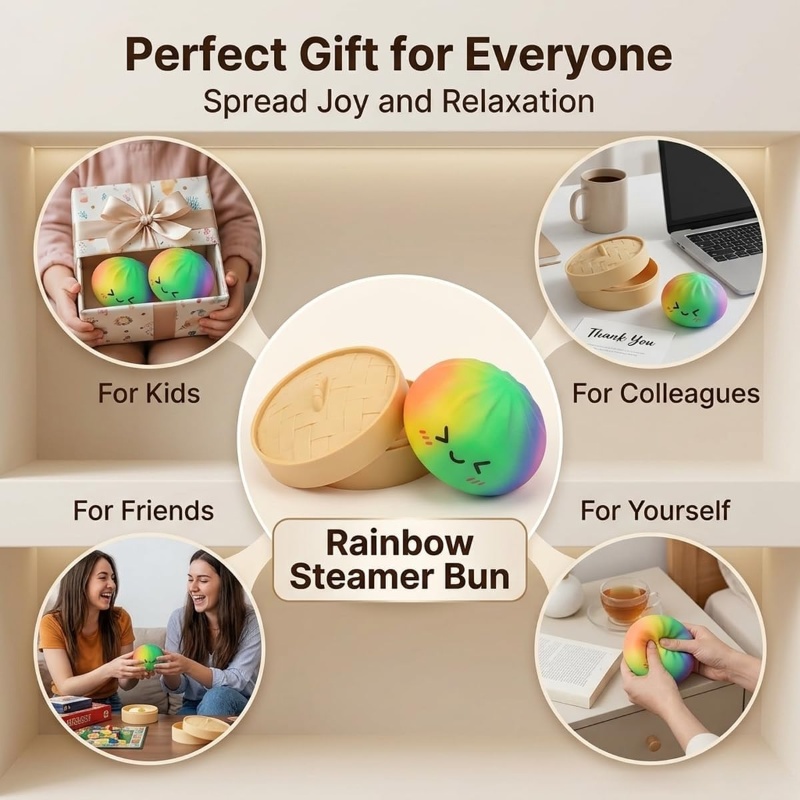 Glitter Bao Bun Squeeze Toy Ka - đánh giá và giá Bao Steamer Bamboo