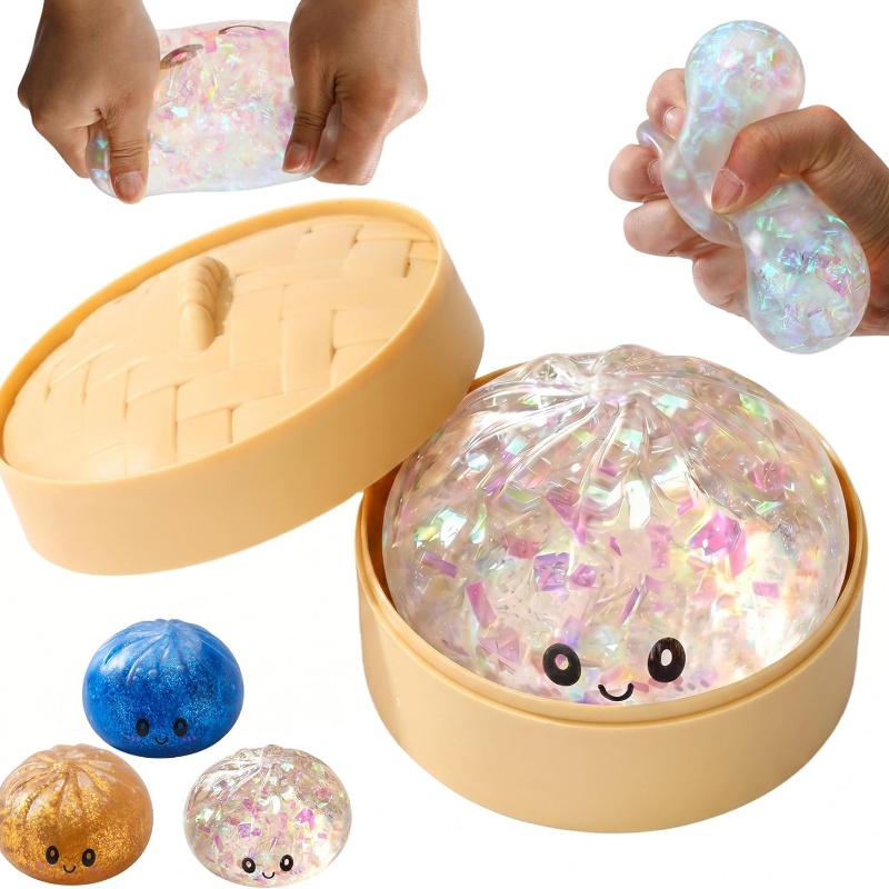 Glitter Bao Bun Squeeze Toy Ka - đánh giá và giá Bao Steamer Bamboo