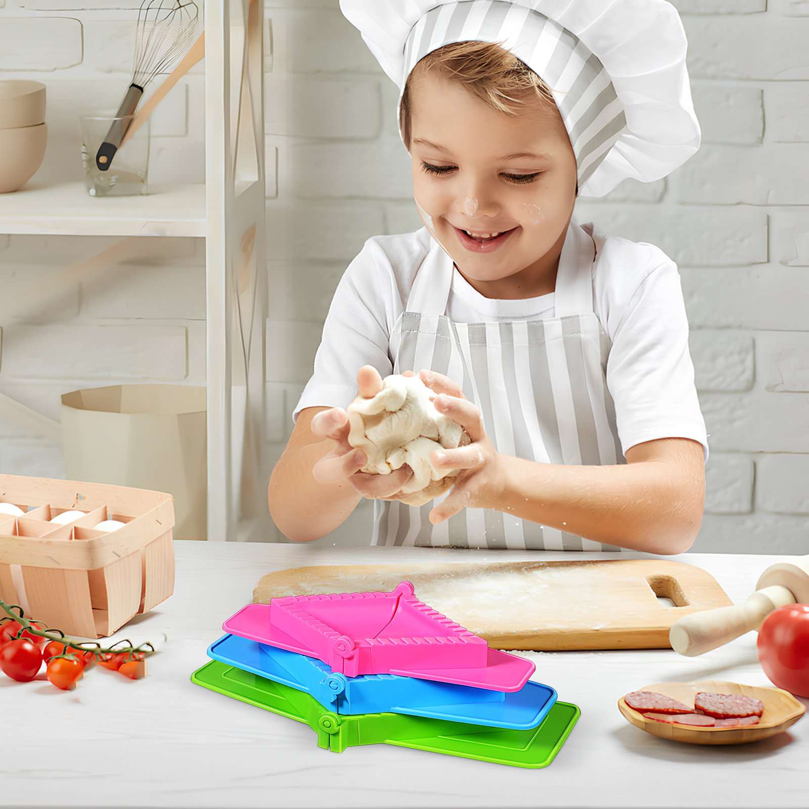 3Pcs Dumpling Mold Plastic Set - đánh giá và giá Dumpling Press Set