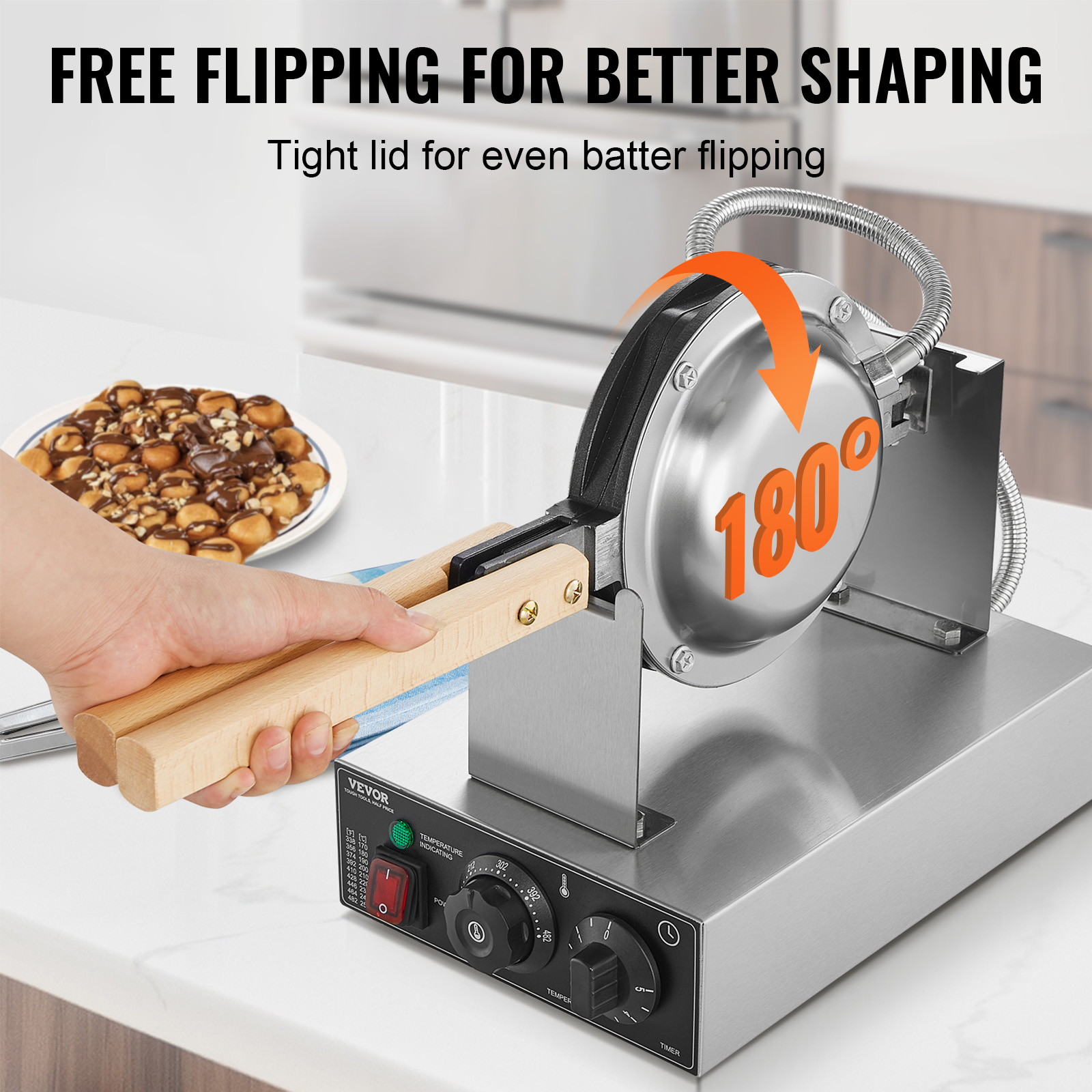 HomeWise Commercial Egg Bubble - đánh giá và giá Egg Waffle Pan