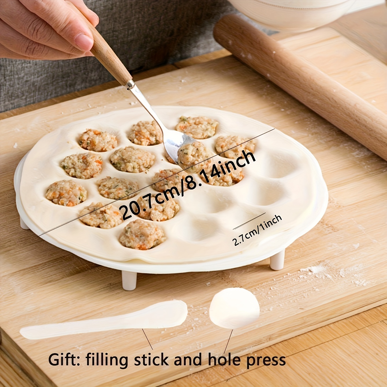 1pc- Simple Chinese Dumplings  - đánh giá và giá Dumpling Press Set