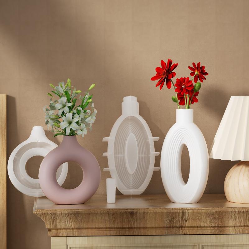 New Nordic Donut Shape Vase Si - đánh giá và giá Donut Mold Silicone