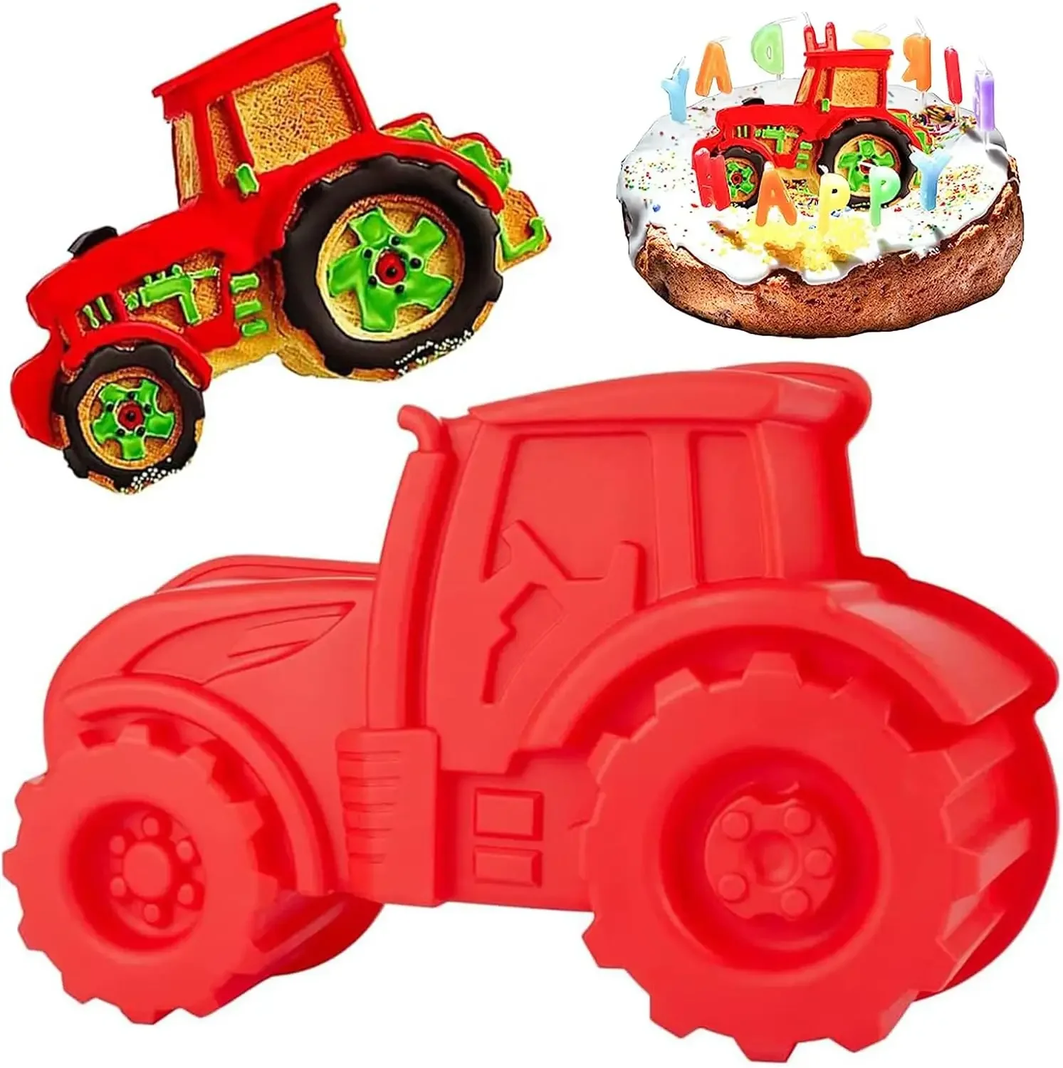 3D Tractor Silicone Baking Mou - đánh giá và giá Bunny Cake Mold