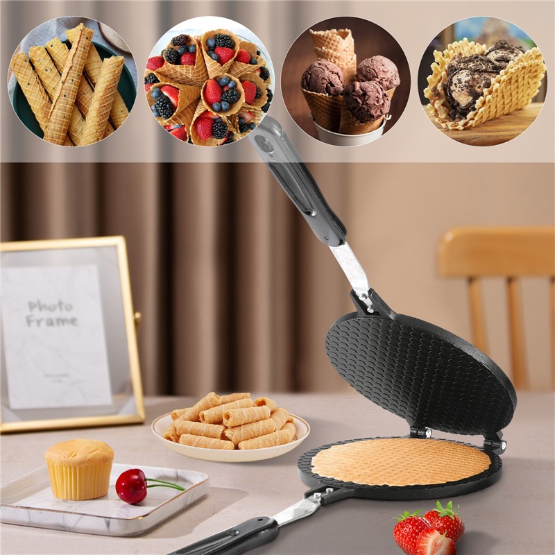 22Cm Cuộn Trứng Máy Làm Bánh W - đánh giá và giá Waffle Cone Maker