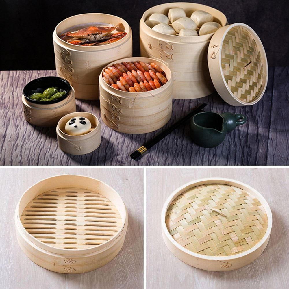 Chinese Steamer Bamboo Steamer - đánh giá và giá Bao Steamer Bamboo