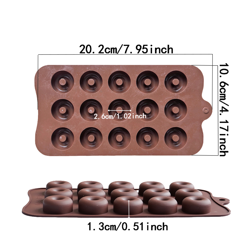 1pc 15 hole donut shaped DIY n - đánh giá và giá Donut Mold Silicone