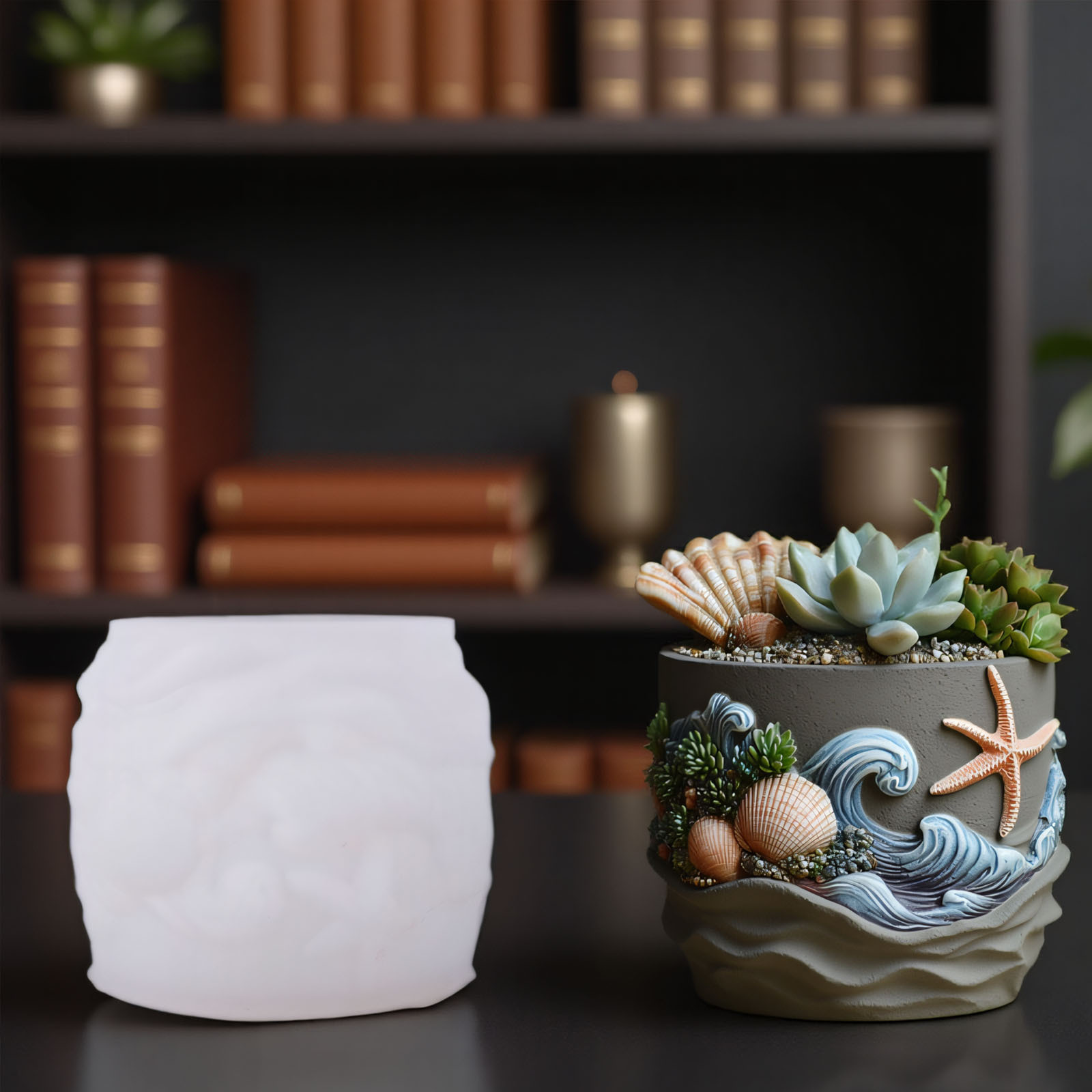 Marine Life Relief Succulent P - đánh giá và giá Potsticker Mold