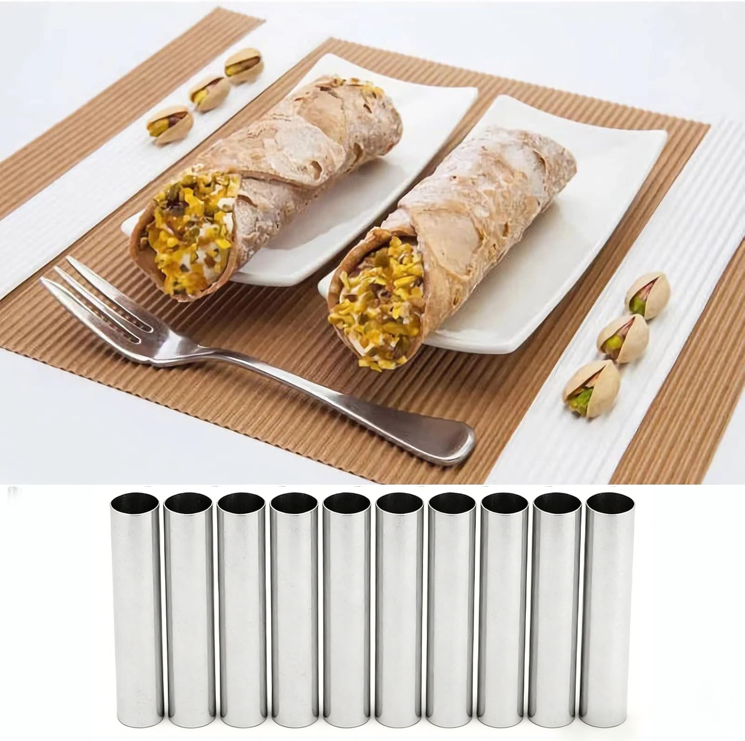 10/20PCS Cannoli Tubes, Food G - đánh giá và giá Danish Pancake Pan