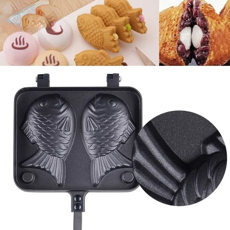 Nhà Bếp Nhật Bản Taiyaki Cá Đô - đánh giá và giá Egg Waffle Pan