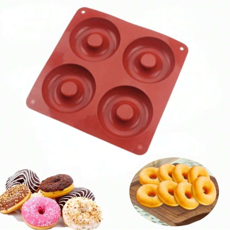 1PC 4 Holes Donut Silicone Mol - đánh giá và giá Donut Mold Silicone