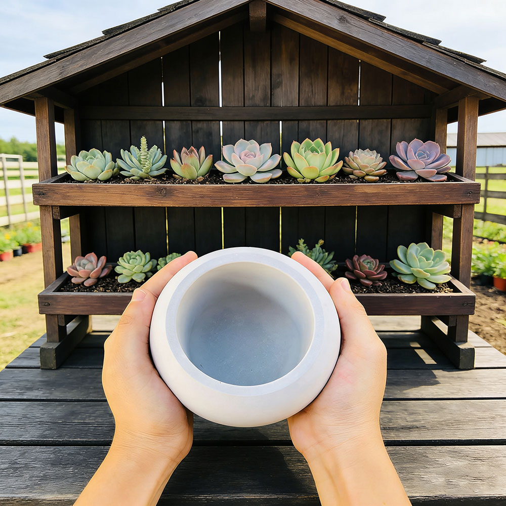 Spherical Flowerpot Silicone M - đánh giá và giá Potsticker Mold