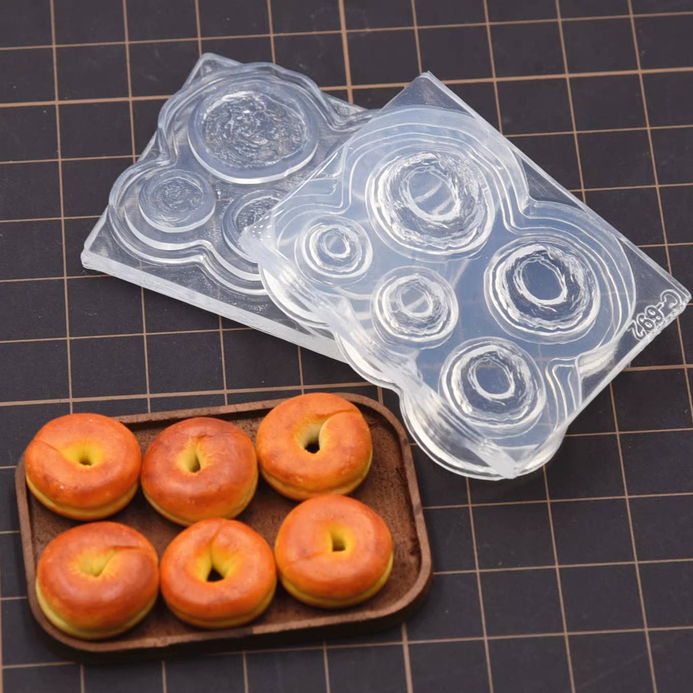 Polymer Clay Mini 3D Bagel Bre - đánh giá và giá Donut Mold Silicone
