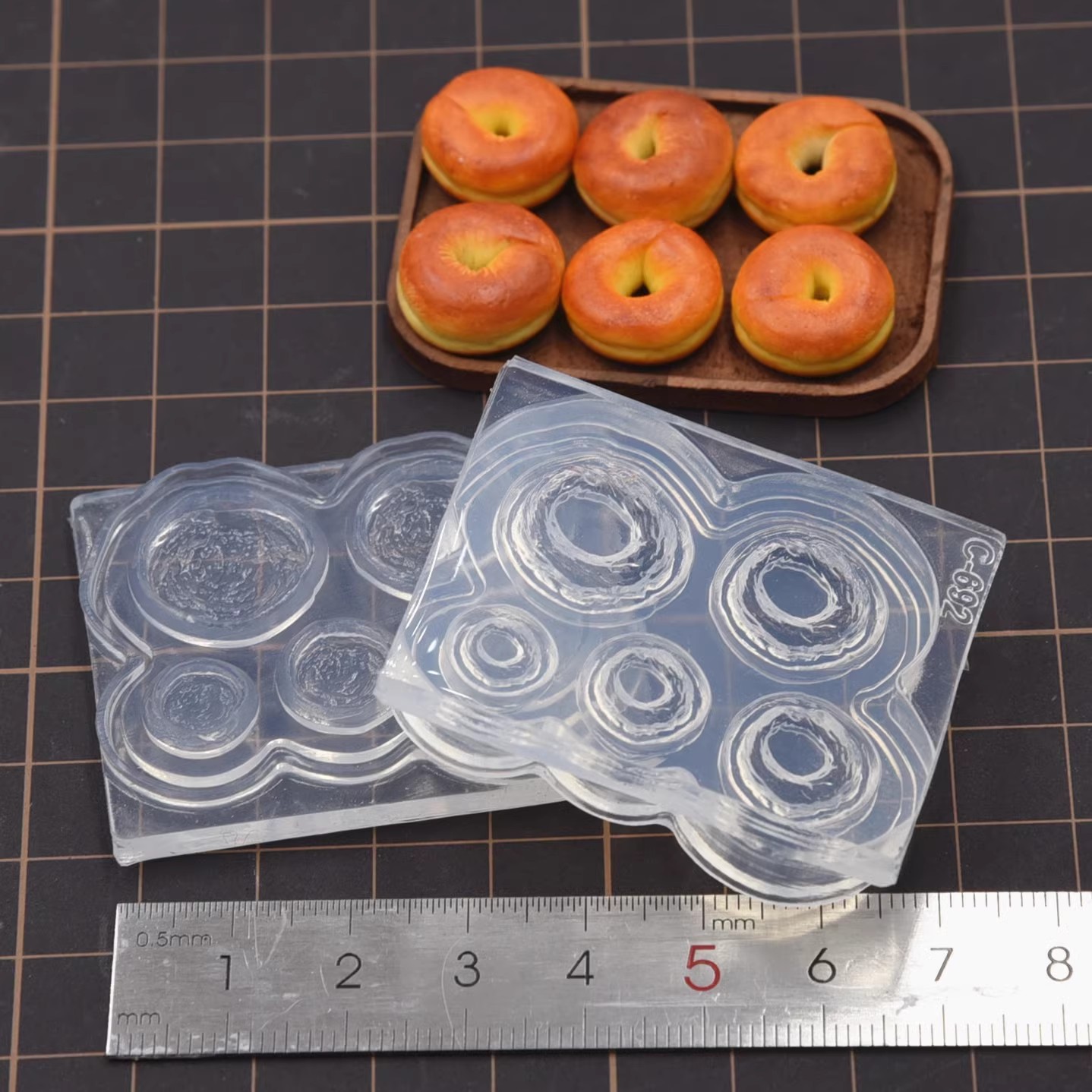 Polymer Clay Mini 3D Bagel Bre - đánh giá và giá Donut Mold Silicone