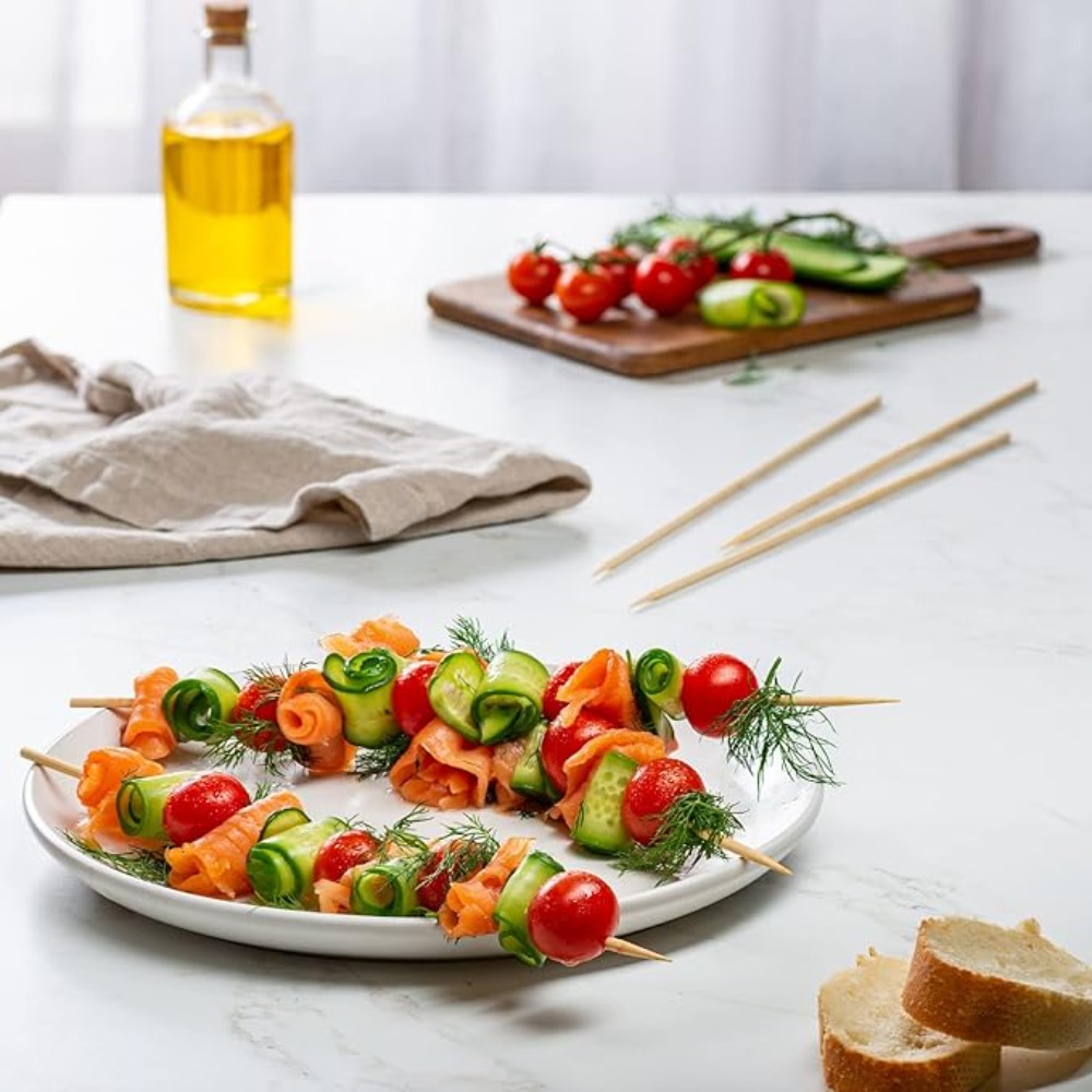 90-1350Pcs BBQ Skewers Bamboo  - đánh giá và giá Corn Dog Stick
