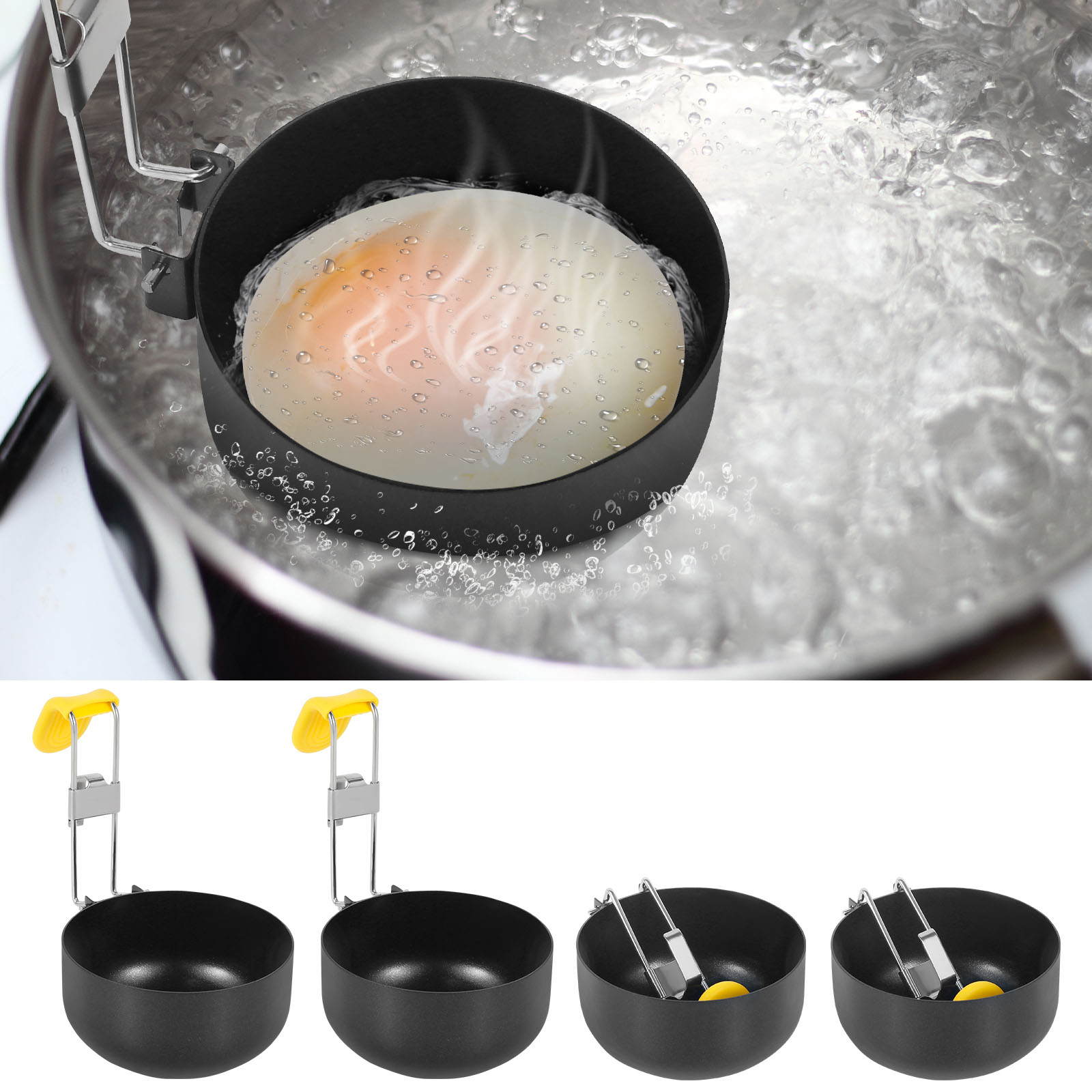 4 Pack Stainless Steel Egg Poa - đánh giá và giá Mini Pancake Griddle